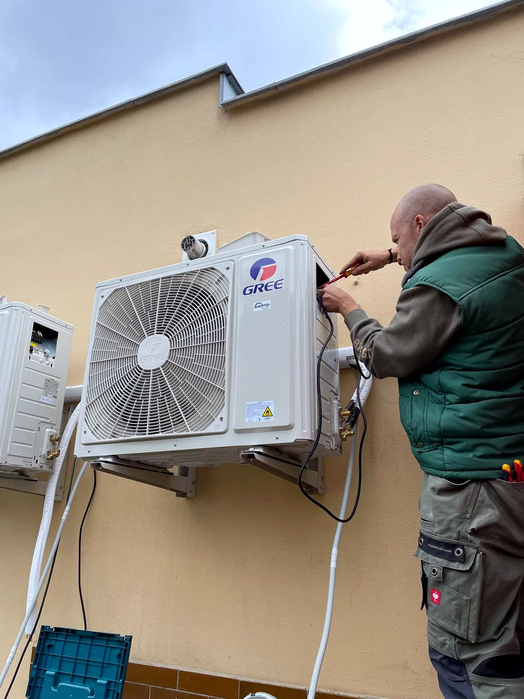 Elektrické zapojení venkovní jednotky Gree při montáži