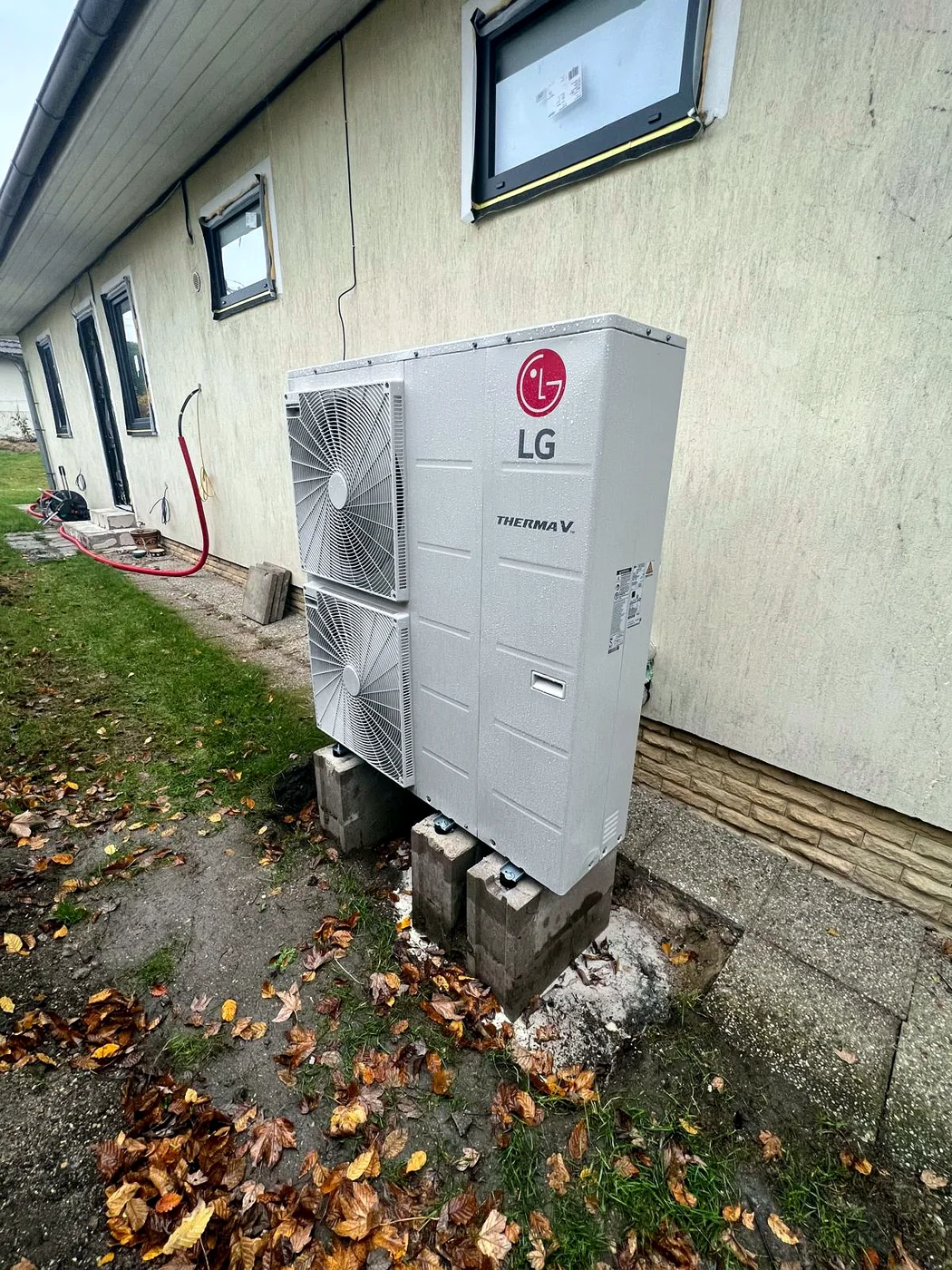 Tepelné čerpadlo LG Therma V u nízkoenergetického bungalovu